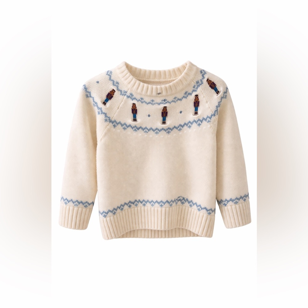 Cozy Sweater with Nutcracker Design